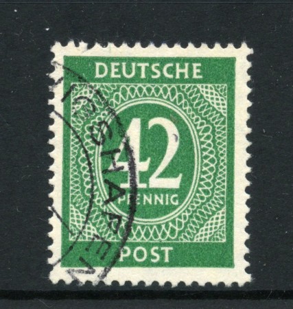 1946 - GERMANIA OCCUPAZIONI - LOTTO/42963 - 42p. VERDE SMERALDO USATO
