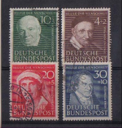 1951 - LOTTO/957 - GERMANIA FEDERALE -  BENEFICENZA - USATI