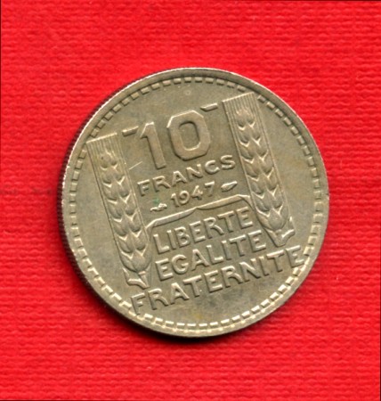 1947 - LOTTO/M21782 - FRANCIA - 10  FRANCHI MARIANNA