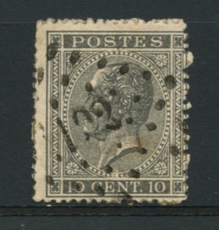 1865 - LOTTO/12167 - BELGIO - 10c.  RE LEOPOLDO - USATO