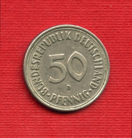 1950D - LOTTO/M23266 - GERMANIA - 50 PFENNIG REPUBBLICA