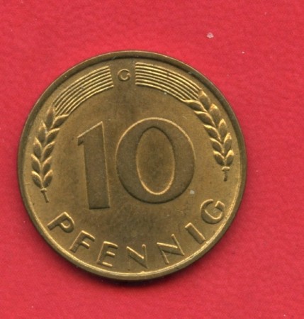 1950 G - GERMANIA FEDERALE - 10 PFENNIG - LOTTO/M28187