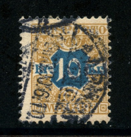 1907 - LOTTO/20519 - DANIMARCA - 10 K. FRANCOBOLLO GIORNALI - USATO -