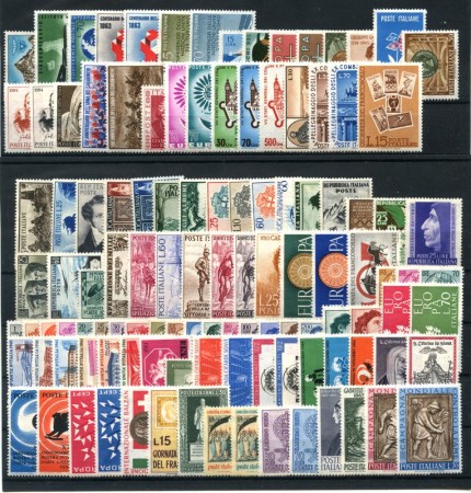 1952/1964 - REPUBBLICA - LOTTO/47926 - INSIEME DI 115 FRANCOBOLLI NUOVI LINGUELLATI