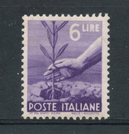 1945 - LOTTO/20622 - REPUBBLICA -  6 LIRE DEMOCRATICA - NUOVO