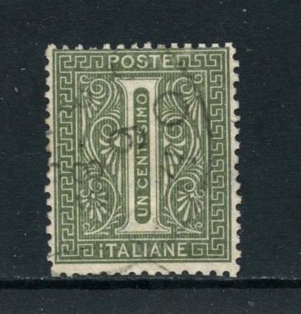 1863 - REGNO - 1 cent. TIRATURA DI TORINO - USATO - LOTTO/26389