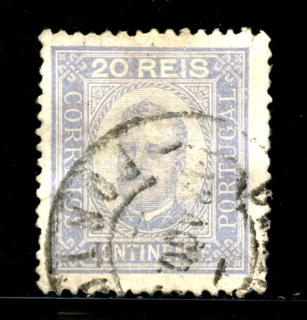 LOTTO/13949 - PORTOGALLO - 20r. VIOLETTO GRIGIO - USATO