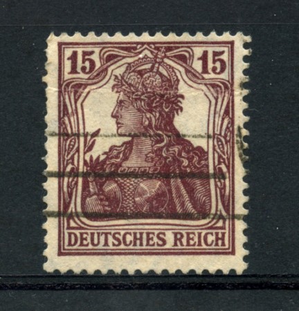 1916/20 - LOTTO/17711 - GERMANIA - 15p. LILLA BRUNO - USATO