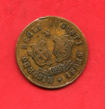 1896 - REGNO - LOTTO/42500 - MEDAGLIA RICORDO SPOSI VITT. EMANUELE  E MARGHERITA SAVOIA