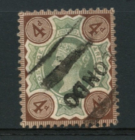 1887 - LOTTO/12313 - GRAN BRETAGNA - 4p. GIUBILEO REGINA VITTORIA - USATO