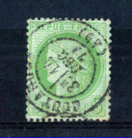 1871/75 - LOTTO/FRA53U - FRANCIA - 5c. VERDE  CERERE - USATO