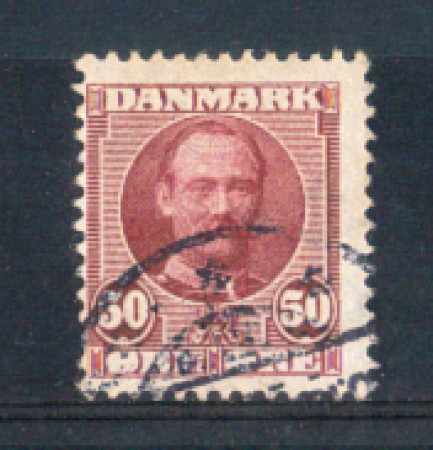 1907 - LOTTO/DAN60U - DANIMARCA - 50 ore RE FEDERICO VIII° - USATO