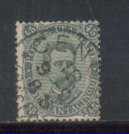 1889 - LOTTO/REG46U - REGNO - 45c. VERDE UMBERTO I° - USATO
