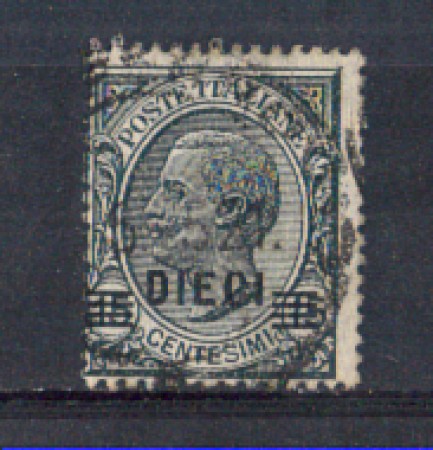1924/25 - LOTTO/REG175U - REGNO - 10c. su 15c. GRIGIO - USATO