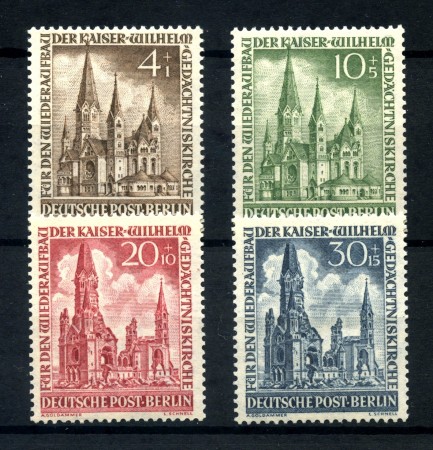 1953 - BERLINO - CHIESA DELL'IMPERATORE GUGLIELMO 4v. - NUOVI