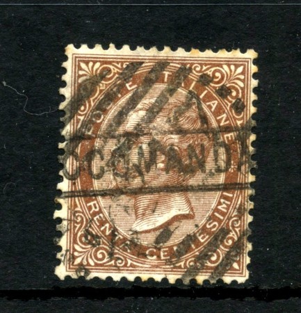 1863 - REGNO - LOTTO/47807 - 30 CENTESIMI BRUNO EFFIGIE DI VITT. EMANUELE II° - USATO