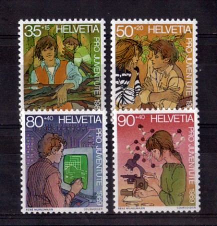 1989 - LOTTO/SVI1336CPN - SVIZZERA - PRO JUVENTUTE 4v. - NUOVI