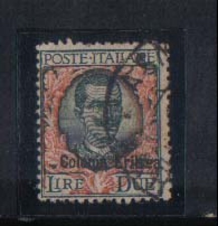 1925 - LOTTO/ERIT95U -  ERITREA - 2 LIRE FLOREALE - USATO