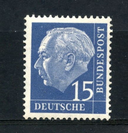 1954 - GERMANIA FEDERALE - 15p. PRESIDENTE HEUSS - NUOVO - LOTTO/30782