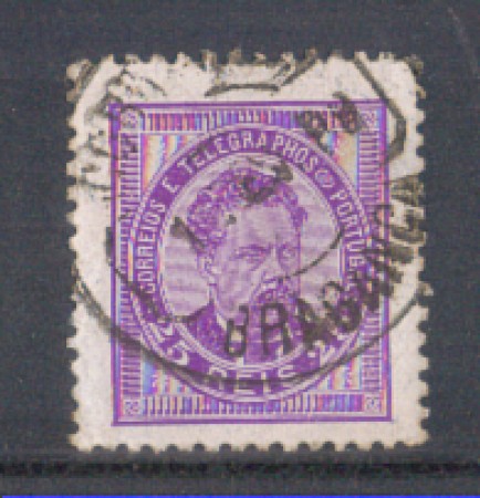 1882 - LOTTO/9644FU - PORTOGALLO - 25r. LILLA - USATO