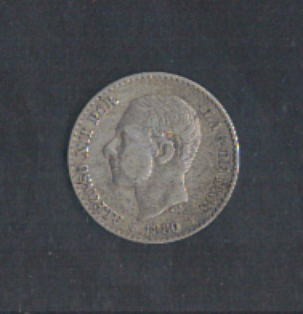 1880 - LOTTO/MSPA1 - SPAGNA - 50c. ALFONSO XII°