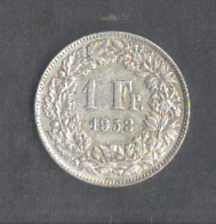 1953 - LOTTO/MSVI1953F - SVIZZERA - 1 FRANCO ARGENTO