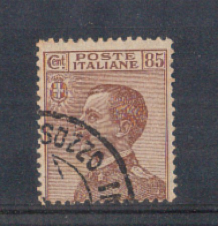 1917/20 - LOTTO/REG112U - REGNO - 85c. BRUNO ROSSO - USATO