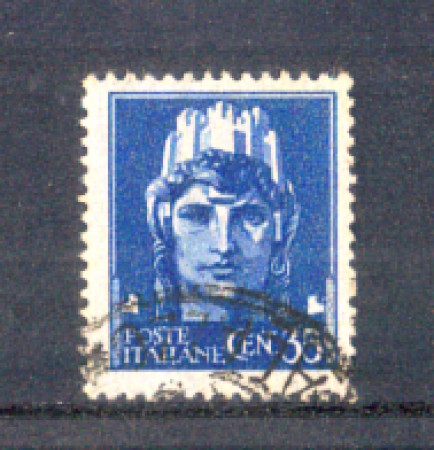 1945 - LOTTO/LUO527U - LUOGOTENENZA - 35c. AZZURRO - USATO