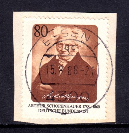 1988 - GERMANIA FEDERALE - A.SCHOPENHAUER - USATO - LOTTO/31324U