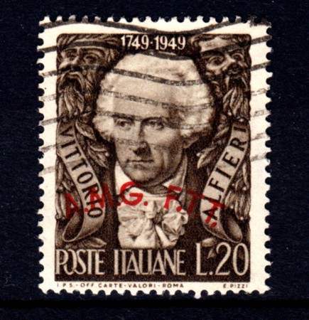 1949 - LOTTO/13072 - TRIESTE A - 20 LIRE VITTORIO ALFIERI - USATO
