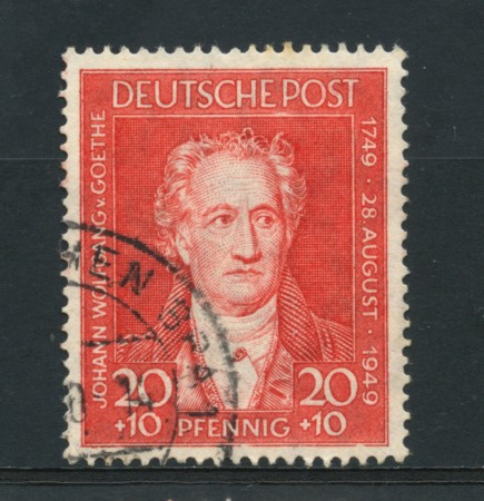 1949 - LOTTO/15763U - GERMANIA BIZONA - 20p. GOETHE - USATO