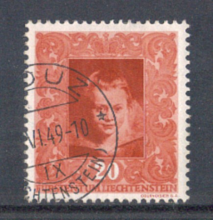 1949 - LOTTO/LIE233U - LIECHTENSTEIN - 20r. RUBENS - USATO