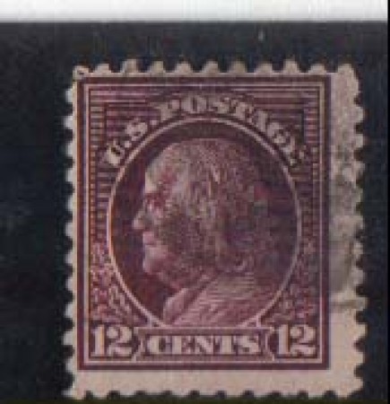 1916 - LOTTO/2930A - STATI UNITI - 12c. BRUNO LILLA FRANKLIN USATO