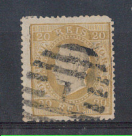 1870 - LOTTO/9632BU - PORTOGALLO - 20 r. BISTRO - USATO