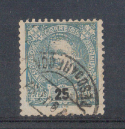 1895 - LOTTO/9652GU - PORTOGALLO - 25r. VERDE - USATO