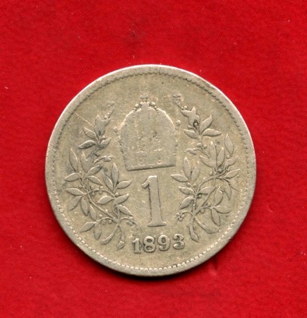 1893 - AUSTRIA - LOTTO/M48244 - 1  KORONA  ARGENTO FRANCESCO GIUSEPPE