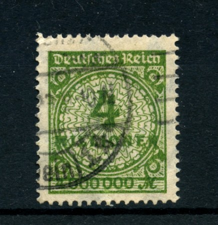 1923 - LOTTO/17897 - GERMANIA REICH - 4 Mn. VERDE - USATO