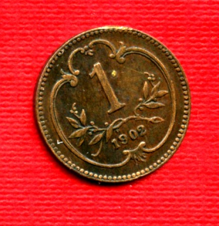 1902 - LOTTO/M20729 - AUSTRIA - 1 HELLER BRONZO