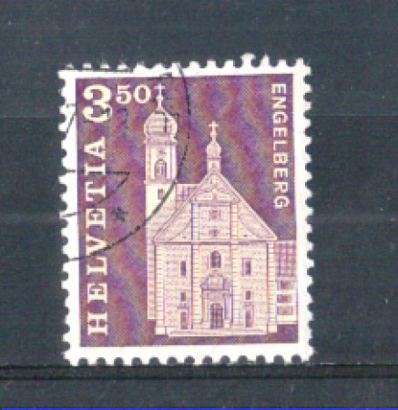 1967 - LOTTO/SVI798U - SVIZZERA - 3,50 Fr. EDIFICI STORICI - USATO
