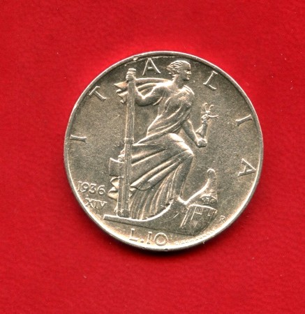 1936 - REGNO - 10 LIRE ARGENTO IMPERO  - LOTTO/M37404