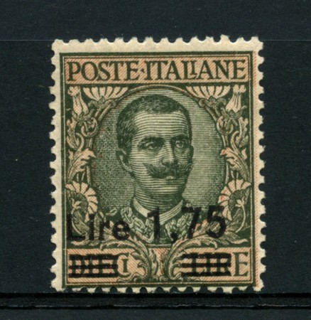 1924/25 - LOTTO/14336 - REGNO - 1,75 SU 10 LIRE  - LING.