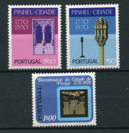 1972 - LOTTO/22942 - PORTOGALLO - CITTA' DI PINHEL 3v. - NUOVI