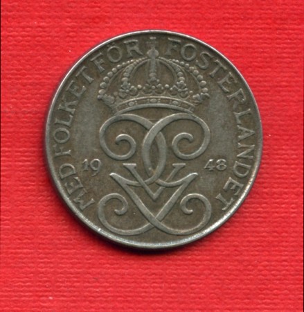 1948 - LOTTO/M21133 - SVEZIA -  5 ore  GUSTAV V°