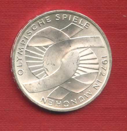 1972 - LOTTO/M21556 - GERMANIA - 10 MARCHI OLIMPIADI MONACO ARGENTO