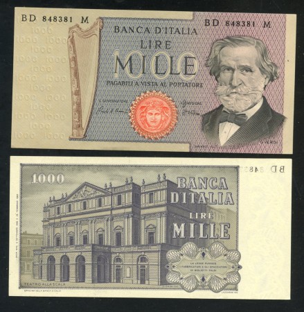 1980 - REPUBBLICA - LOTTO/38452A - 1000 LIRE G. VERDI