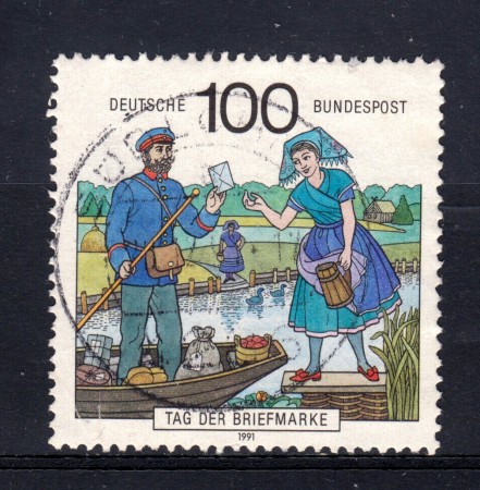 1991 - GERMANIA FEDERALE - GIORNATA FRANCOBOLLO - USATO - LOTTO/31258U