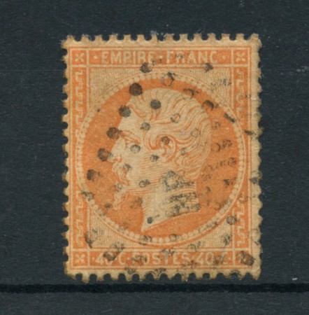 1862 - LOTTO/16683 - FRANCIA - 40 cent. ARANCIO NAPOLEONE - USATO