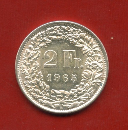 1965 - SVIZZERA - LOTTO/M43400 - 2 FRANCHI ARGENTO
