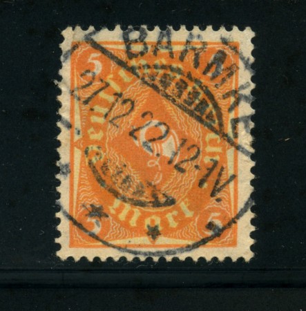 1922 - LOTTO/17803 - GERMANIA REICH - 5m. ARANCIO GIALLO - USATO