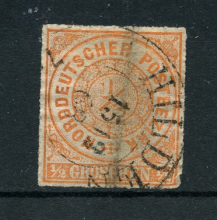 STATI DEL NORD - 1868 - LOTTO/21894 - 1/2 G. ARANCIO - USATO
